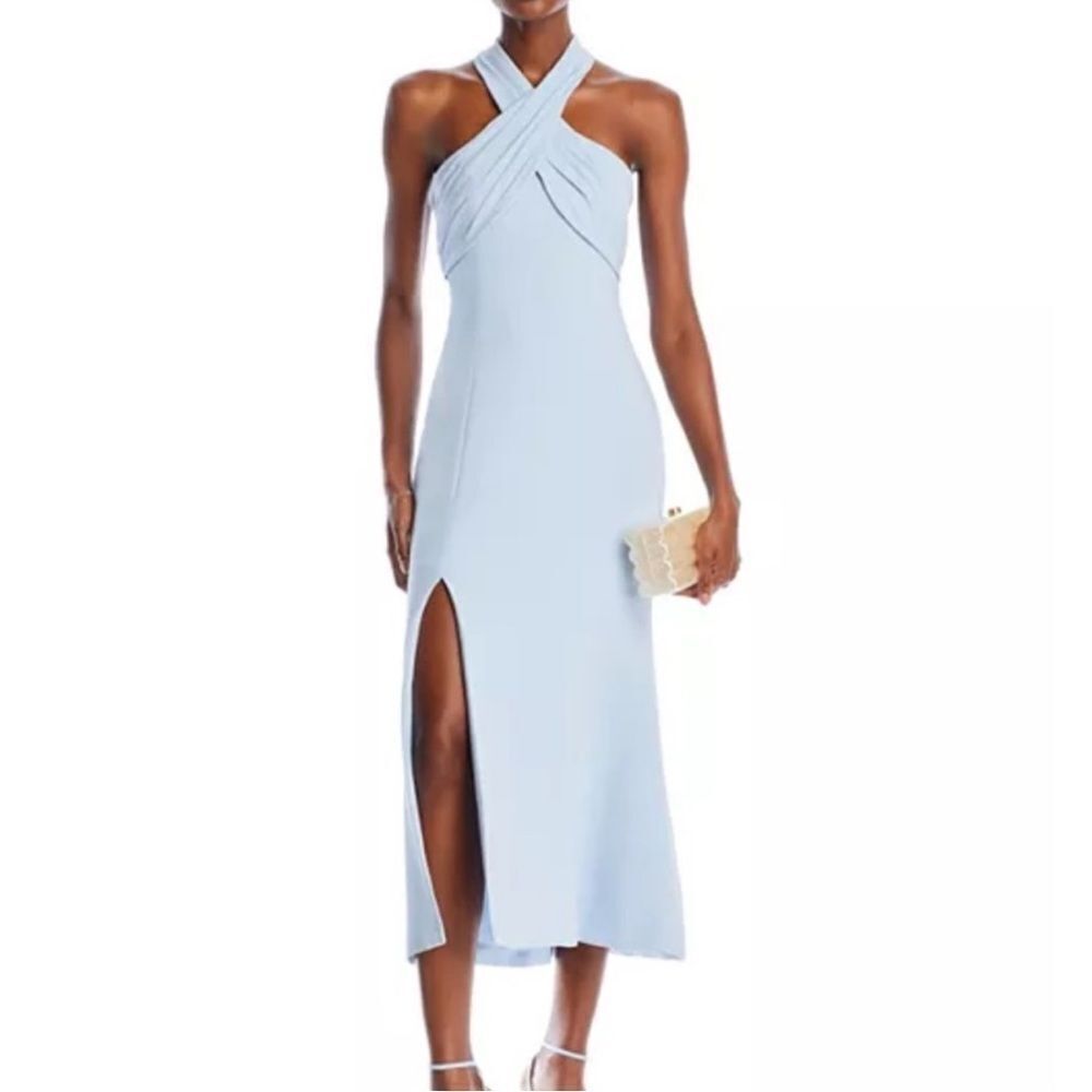 Cinq a Sept Adela Tie-Back Trumpet Midi Dress